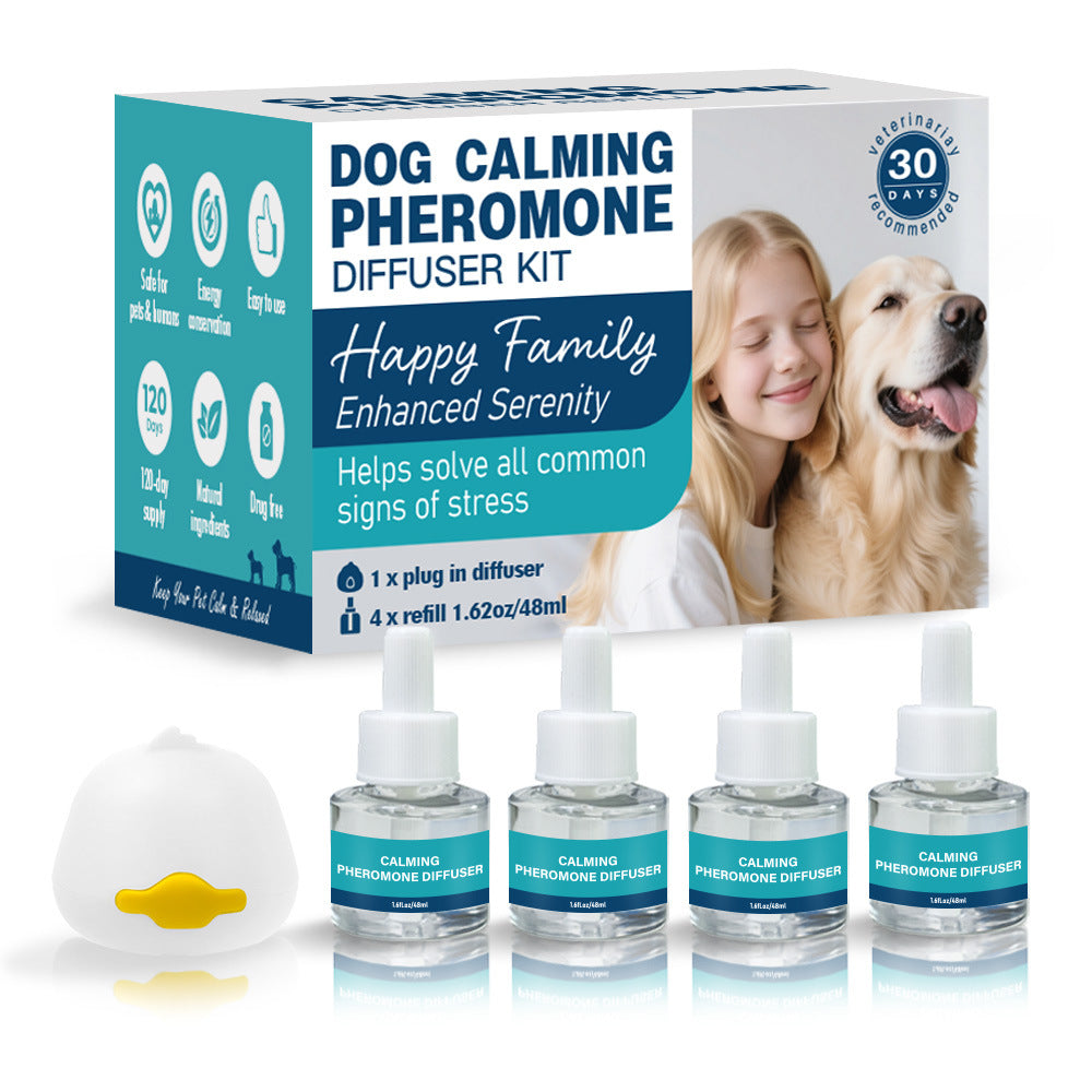 PawBeing pet calming pheromone diffuser with heating function, designed to reduce stress and promote relaxation in pets.