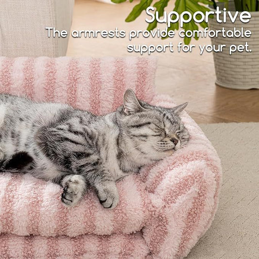 Fluffy Plush Orthopedic Pet Sofa Bed