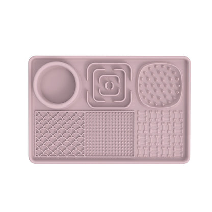 Dog and cat lick mat from PawBeing, a slow feeder for anxiety relief and promoting healthy eating, shown with textured surface.
