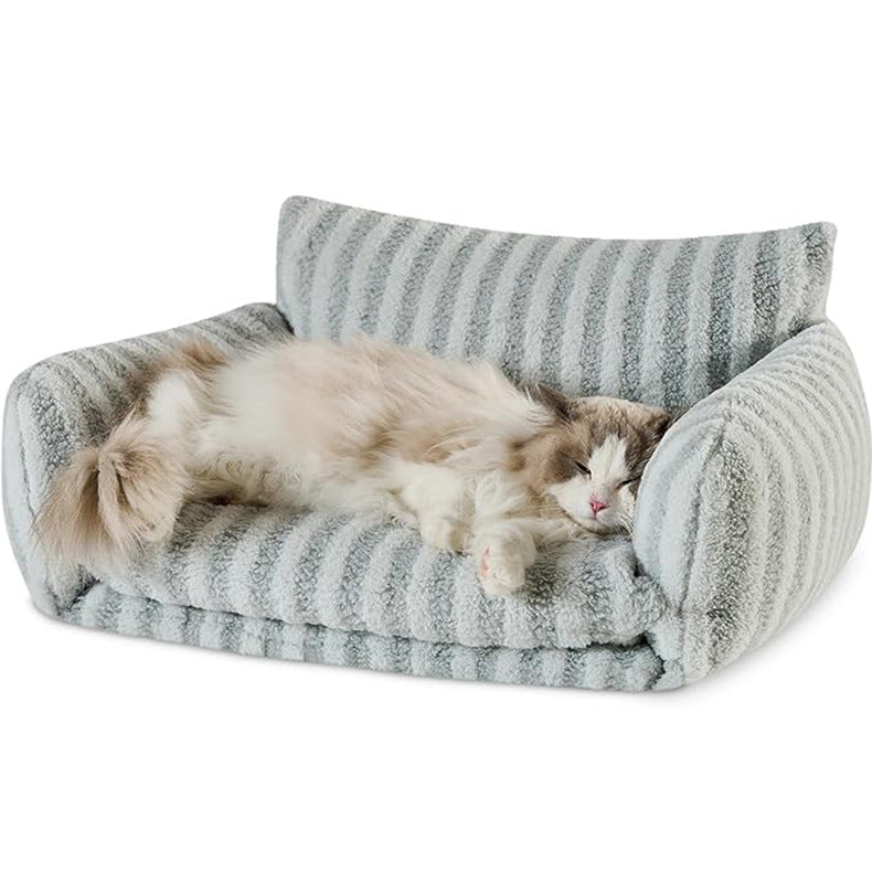 Fluffy Plush Orthopedic Pet Sofa Bed