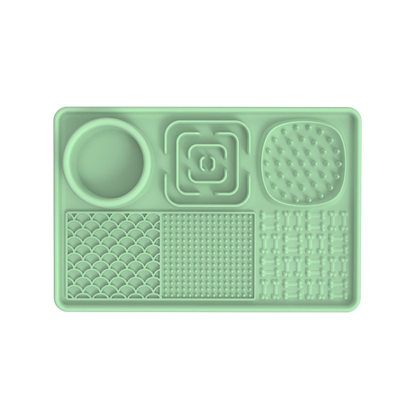 PawBeing dog and cat lick mat slow feeder for anxiety relief and healthy eating, with textured surface for licking and feeding