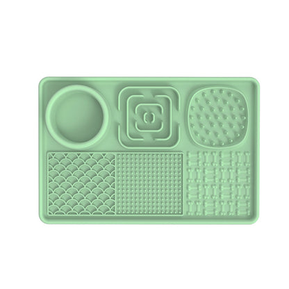 PawBeing dog and cat lick mat slow feeder for anxiety relief and healthy eating, with textured surface for licking and feeding