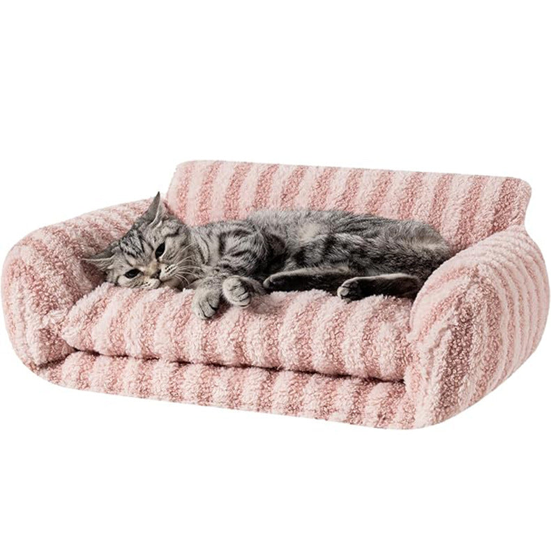Fluffy Plush Orthopedic Pet Sofa Bed
