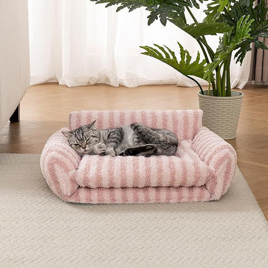 Fluffy Plush Orthopedic Pet Sofa Bed