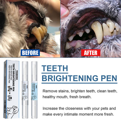 PawBeing Pet Tooth Pen for wellness, showing a close-up of the dental cleaning pen with a pet-friendly design and brush tip.
