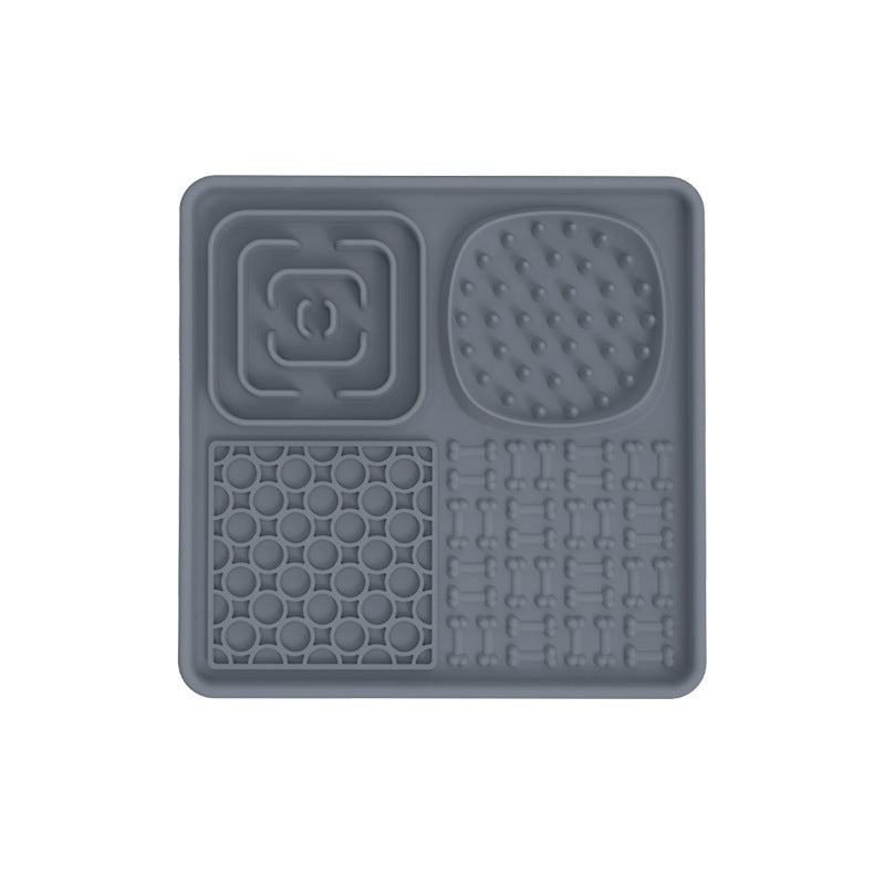 PawBeing dog and cat lick mat, slow feeder for anxiety relief and healthy eating, shown with textured surface for licking.