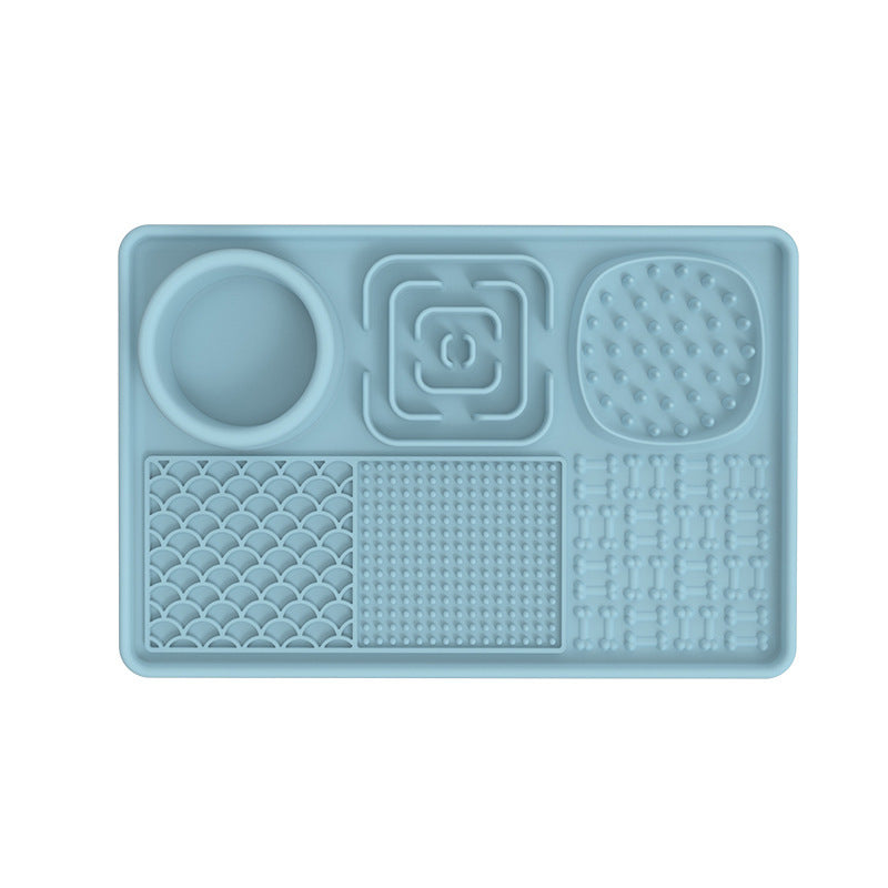 PawBeing dog and cat lick mat, slow feeder for anxiety relief and healthy eating, with textured surface for licking and grooming.