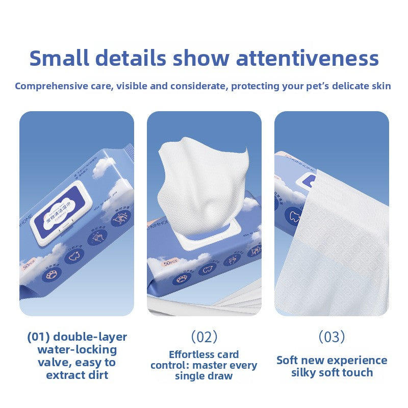Pet Cleaning Wipes for Eyes and Ears
