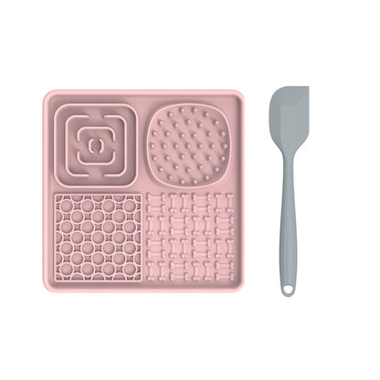 PawBeing dog and cat lick mat, a slow feeder for anxiety relief and healthy eating, showing textured surface on a white background.
