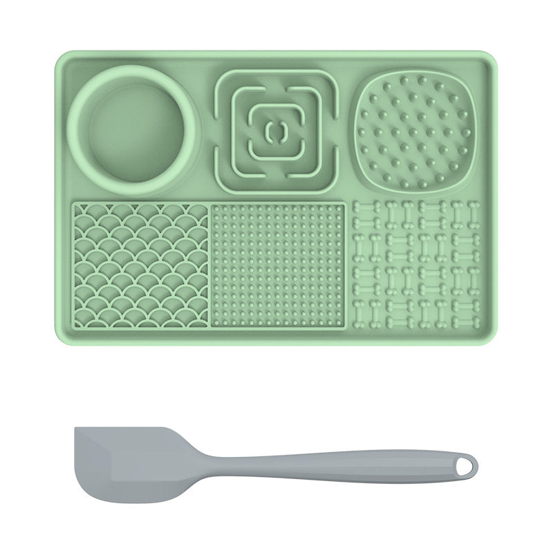 PawBeing dog and cat lick mat, a slow feeder pet accessory designed to reduce anxiety and promote healthy eating.