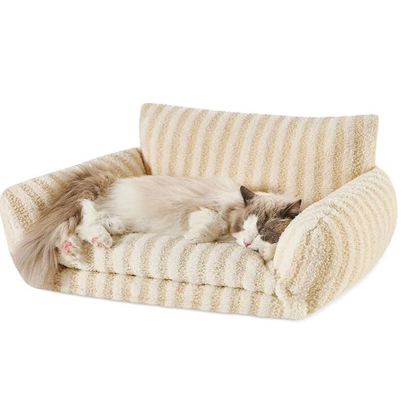 Fluffy Plush Orthopedic Pet Sofa Bed