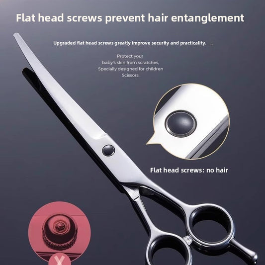PawBeing professional pet grooming scissors with stainless steel blades and ergonomic handles for precise trimming of pets.